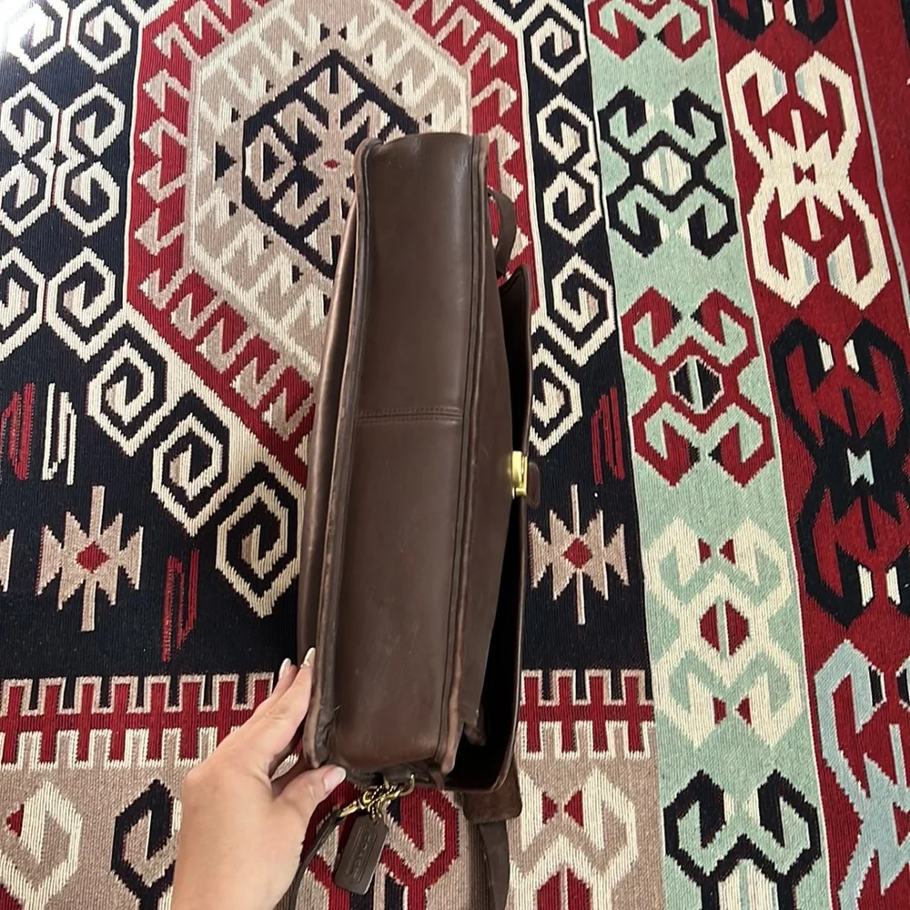 Vtg. Coach Morgan leather briefcase laptop bag